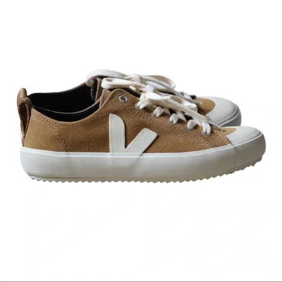 Veja Women's Sneakers in Tan and White - Picture 2 of 9